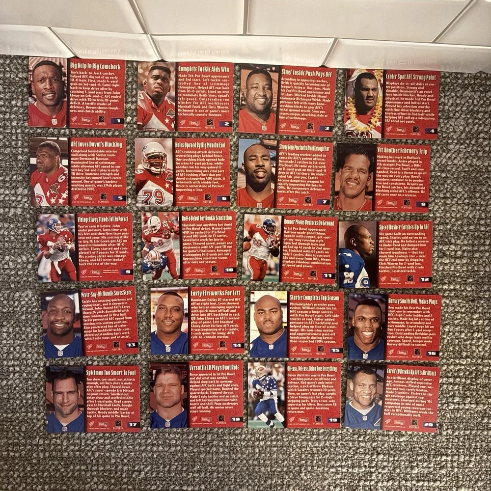1995 Topps Stadium Club Members Only Football Card Set‎ in Box 1-50 Sh1